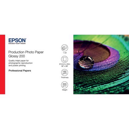 Epson Production Photo Paper Glossy 200 36" x 30 meter

Epson Produksjonsfoto Papir Glossy 200 36" x 30 meter