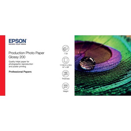 Epson Produksjonsfoto Papir Blank 200 44" x 30 meter