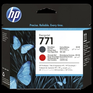 HP 771 Matte black/chromatic red skrivehode