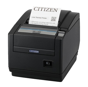 Citizen CT-S601II, 8 dots/mm (203 dpi), cutter, black