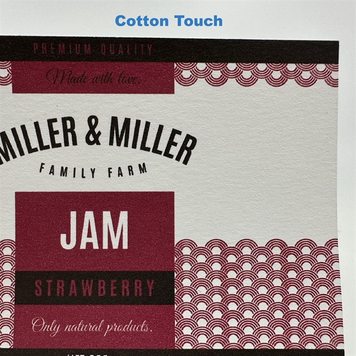 Cotton Touch (FSC) etikett test rull - 10 cm x 4 meter