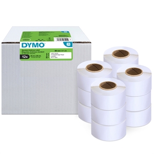 Dymo DYMO LabelWriter 28 mm x 89 mm std. adressetiketter, 12-pakke