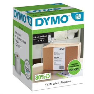 DYMO etikett 104 x 159 mm