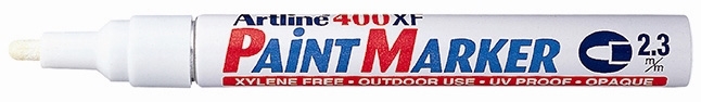 Artline Marker 400XF Maling hvit