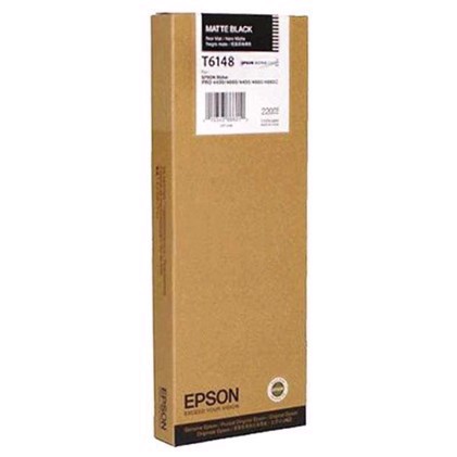 Epson Matte Black T6148 220 ml blekkpatron T6148 - Epson Pro 4450, 4800 og 4880
