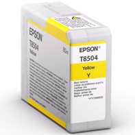 Epson Yellow 80 ml blekkpatron T8504 - Epson SureColor P800