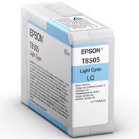 Epson Light Cyan 80 ml blekkpatron T8505 - Epson SureColor P800