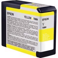 Epson Yellow 80 ml blekkpatron T5804 - Epson Pro 3800 og 3880