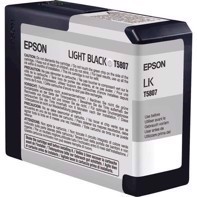 Epson Light Black 80 ml blekkpatron T5807 - Epson Pro 3800 og 3880