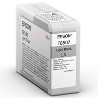 Epson Light Black 80 ml blekkpatron T8507 - Epson SureColor P800