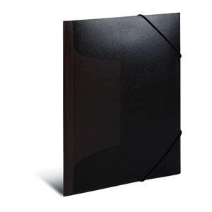 HERMA 3-lags klaffemappe PP A3 transparent svart