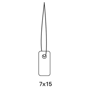 HERMA etikettvedheng med snor, 7 x 15 mm, 1000 stykker.