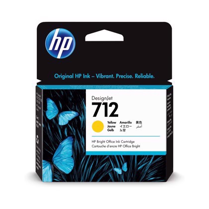 HP 712 29-ml Yellow DesignJet Ink Cartridge