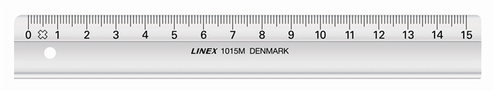 Linex skolelinjal 15 cm 1015M