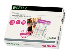 Leitz Lamineringslomme glans 125my A7 (100)