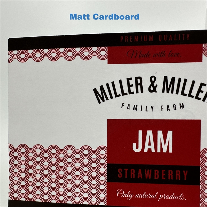 Matt cardboard 180 Etikett testrull - 10 cm x 4 meter