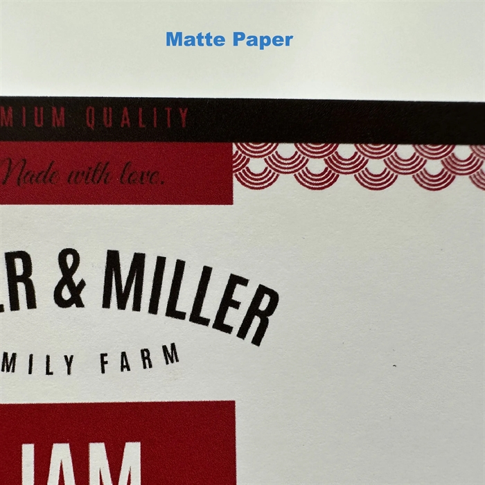 Mat papir (FSC) Etikett testrull - 10 cm x 4 meter