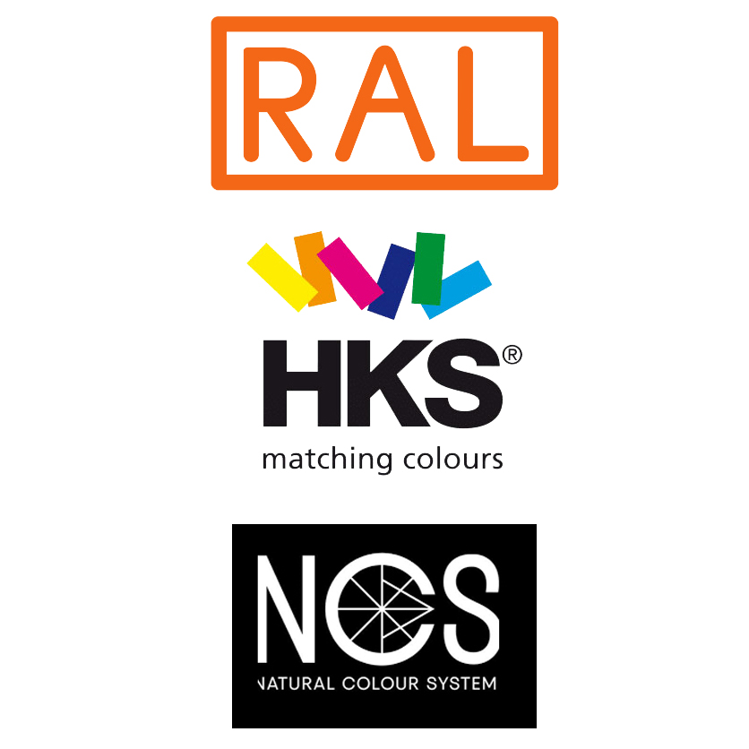 NCS, RAL og HKS fargekort