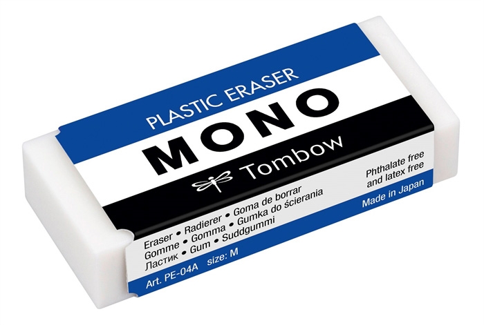 Tombow viskelær MONO M 55x23x11mm, 19 g.