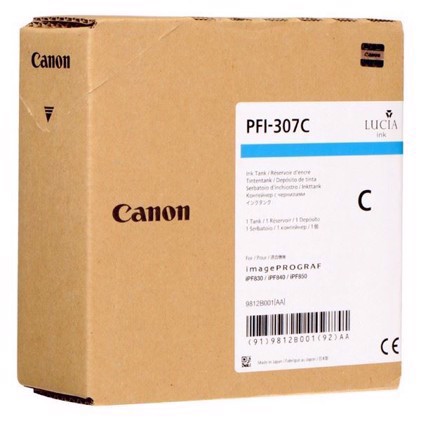 Canon Cyan PFI-307C - 330 ml blekkpatron