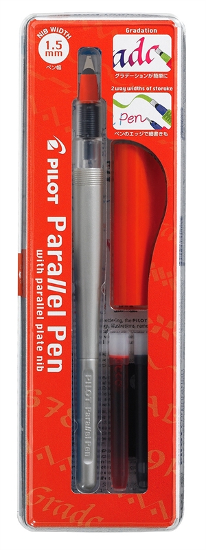 Pilot Kalligrafipenn Parallel Pen 1,5mm sett, sort.