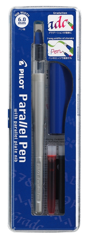 Pilot Kalligrafipenn Parallel Pen 6,0mm sett, svart
