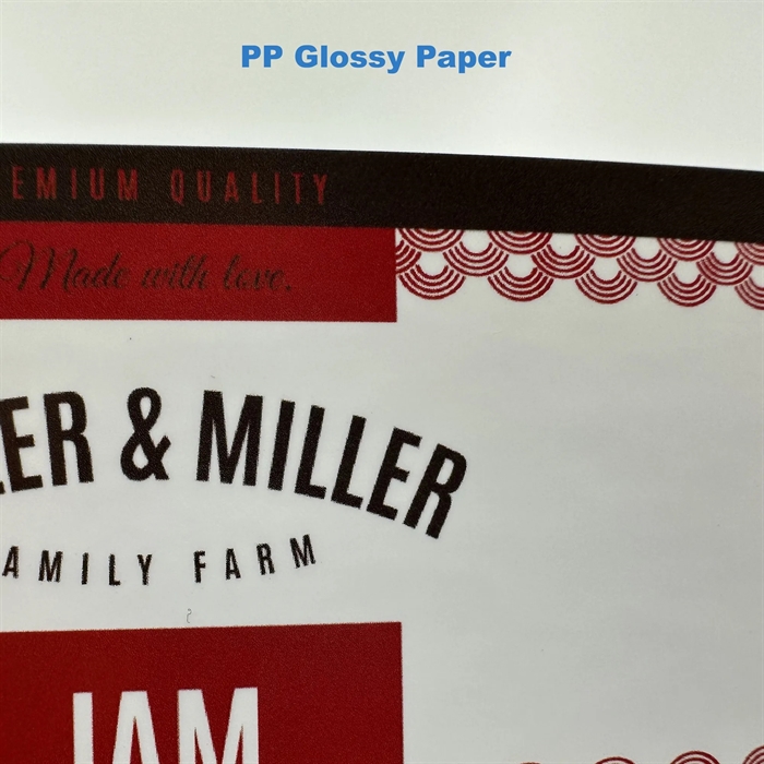 PP Blank etikett test rull - 10 cm x 4 meter