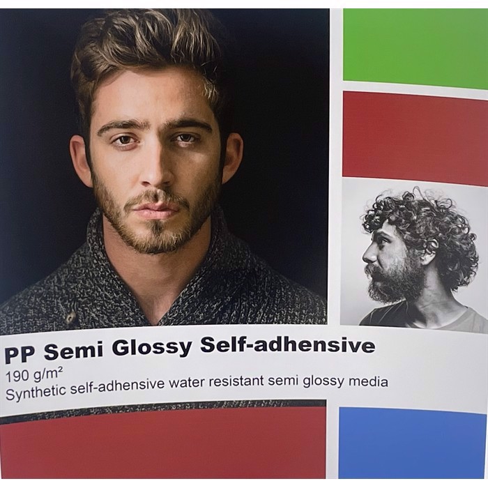 Grafisk-Handel PP Semi glossy, selvklæbende 190 gram - 24" x 30 meter