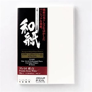 Awagami Premio Kozo White - 180 g/m², A4 10 ark