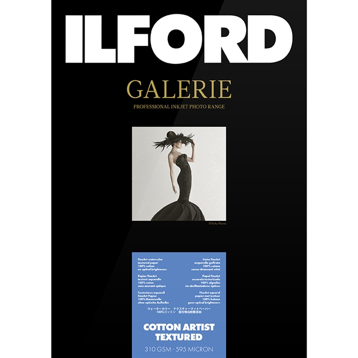 Ilford Cotton Artist Textured for FineArt Album - 210mm x 335mm - 25 ark