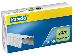 Rapid Hæfteklammer 23/8 standard galv (1000)  

Rapid Staples 23/8 standard galv (1000)