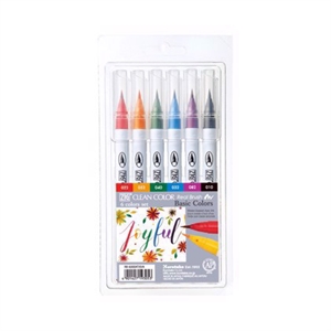 ZIG Clean Color Pensel Pennesett med 6 stk