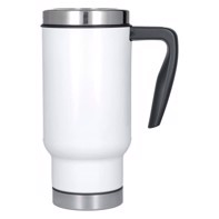Stainless Steel Travel Mug 500 ml / 17oz - White 