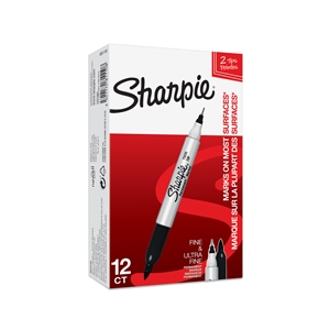 Sharpie Marker TwinTip EF/F svart