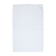 Towel White - ± 30 x 50 cm Terry Fabric - Microfiber Topside / Cotton Backside