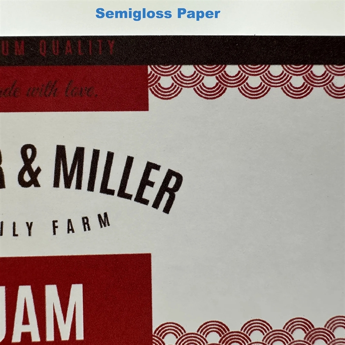 Semigloss papir (FSC) Etikett testrull - 10 cm x 4 meter