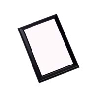Unisub Plaque with Black Ogee Edge Gloss White MDF - 203,2 x 254 x 15,88 mm