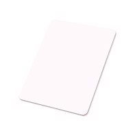 Unisub Message Board Gloss White Hardboard - 228,6 x 317,5 x 3,18 mm