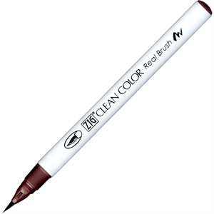 ZIG Clean Color Brush Pen 207 Burgunder Rød