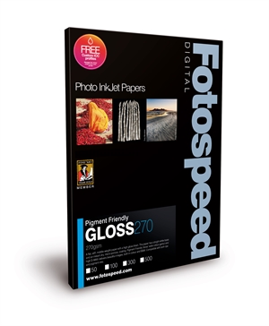 Fotospeed PF Gloss 270 g/m² - 5x7, 100 ark