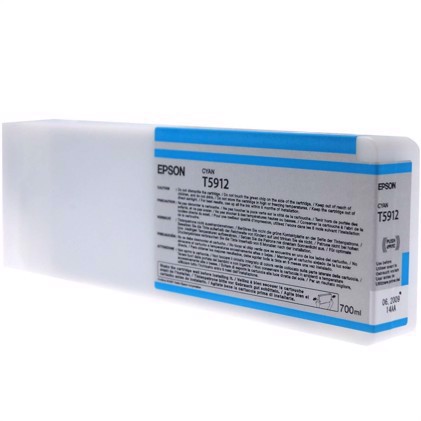 Epson T5912 Cyan - 700 ml blekkpatron til Epson Stylus Pro 11880