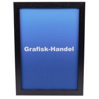 Ramme med refleksfritt glass for foto, kunst og plakater - 42 x 29,7 cm (A3), Sort
